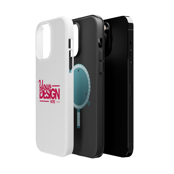 Durable Custom Magnetic Phone Case – Personalized Name or Photo Design, Shockproof Protective Cover for iPhone