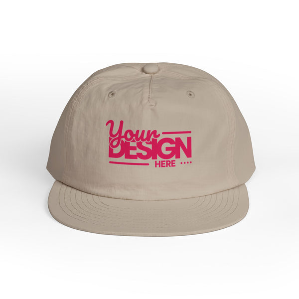 Custom Surf Cap – Lightweight Quick-Dry Recycled Nylon Snapback, Personalized Beach Hat with Breathable Mesh & Relaxed Fi