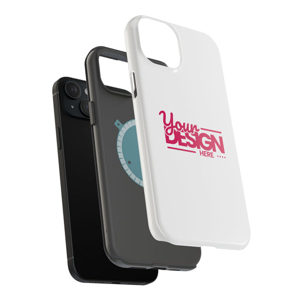 Durable Custom Magnetic Phone Case – Personalized Name or Photo Design, Shockproof Protective Cover for iPhone