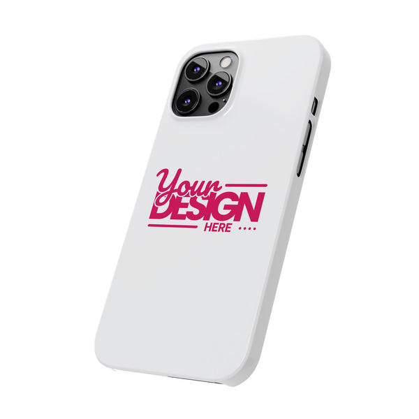 Customizable Slim Phone Case – Personalize Your Design with Name or Photo, Lightweight Protective Cover for iPhone