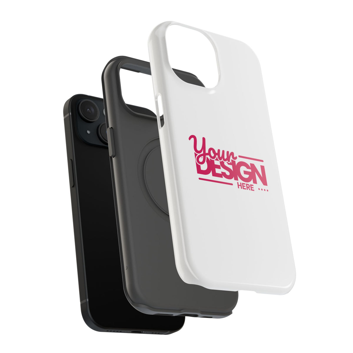 Customizable Impact-Resistant Phone Case – Personalize with Your Design, Durable Shockproof Cover for iPhone