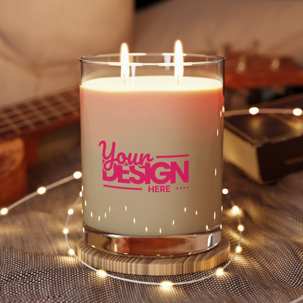 Aromatherapy Glass Candle - 11oz | Customizable Decor | Gifts for Home | Relaxation, Self-Care, Weddings, Birthdays, Holidays