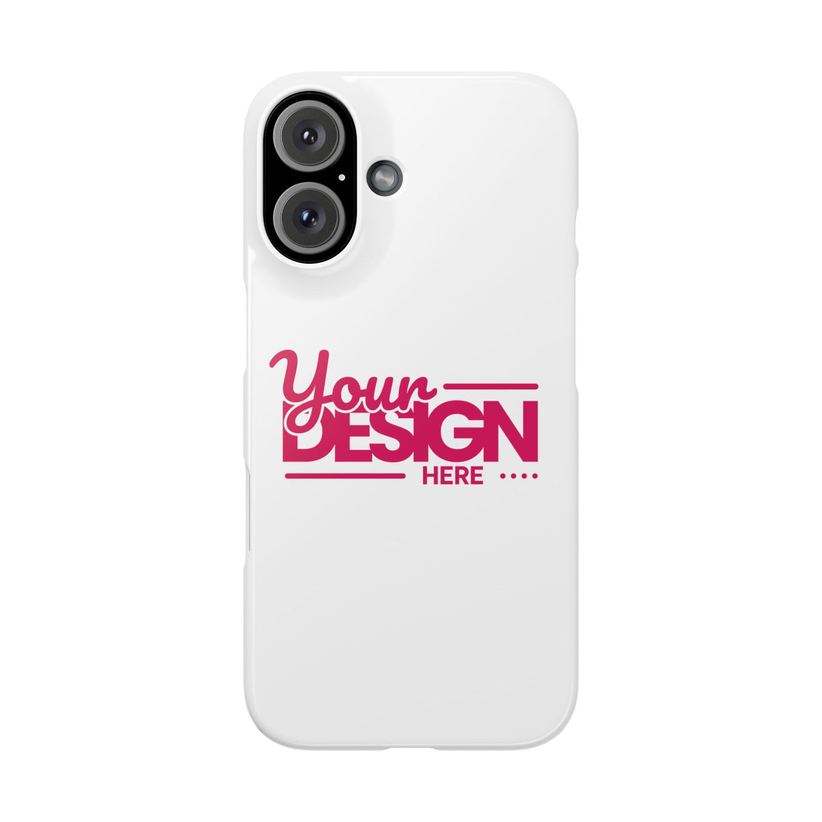 Customizable Slim Phone Case – Personalize Your Design with Name or Photo, Lightweight Protective Cover for iPhone