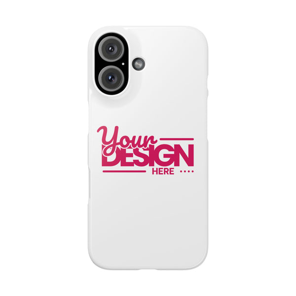 Customizable Slim Phone Case – Personalize Your Design with Name or Photo, Lightweight Protective Cover for iPhone