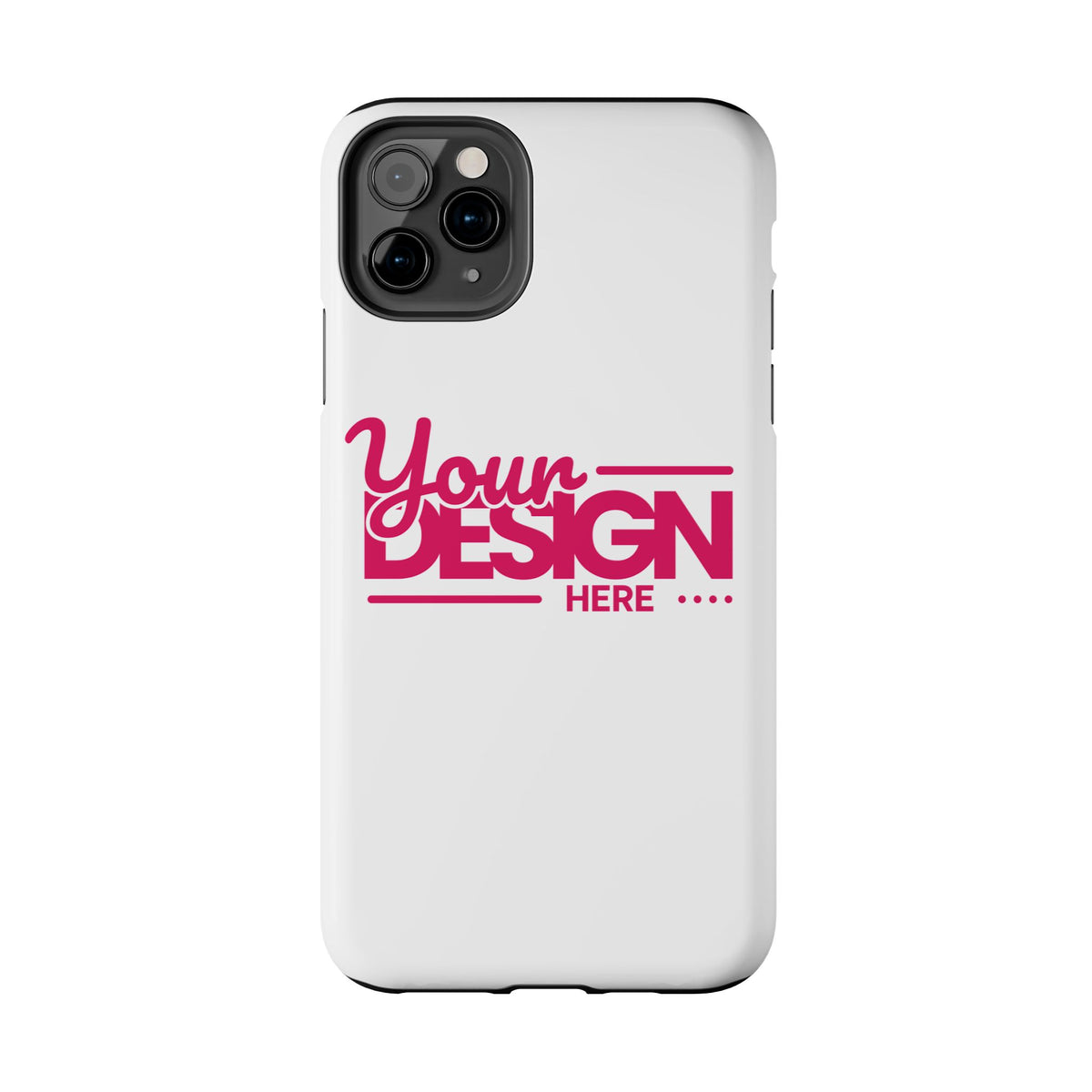 Personalized Tough Phone Case – Custom Name or Photo Protective Cover, Shock-Absorbent Durable Case for iPhone, Unique Gift Idea