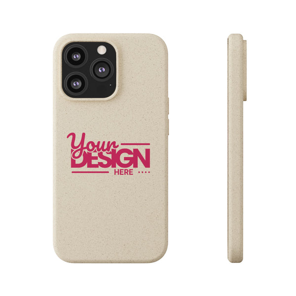 Biodegradable Phone Case – Eco-Friendly Custom Design Cover, Personalized Sustainable Protective Case for iPhone