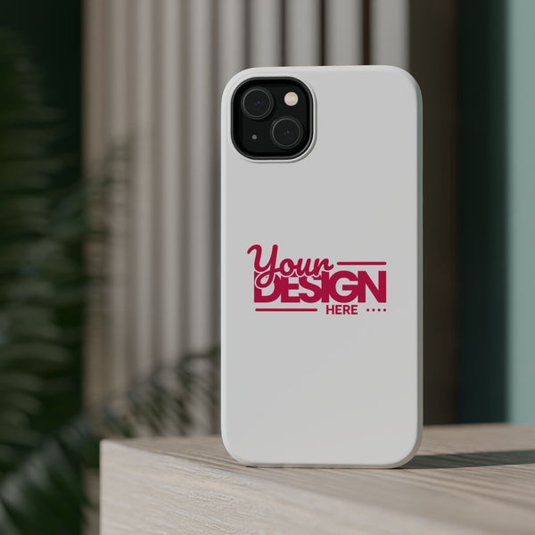 Durable Custom Magnetic Phone Case – Personalized Name or Photo Design, Shockproof Protective Cover for iPhone