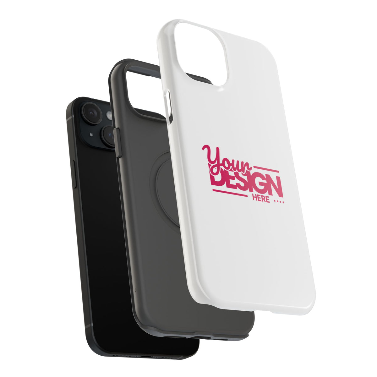 Customizable Impact-Resistant Phone Case – Personalize with Your Design, Durable Shockproof Cover for iPhone