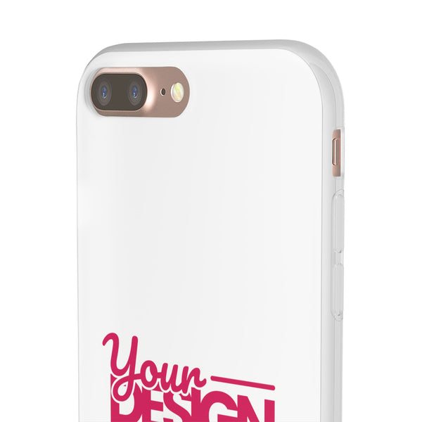 Customizable Flexi Phone Case – Personalize Your Design with Name or Photo, Flexible Protective Cover for iPhone