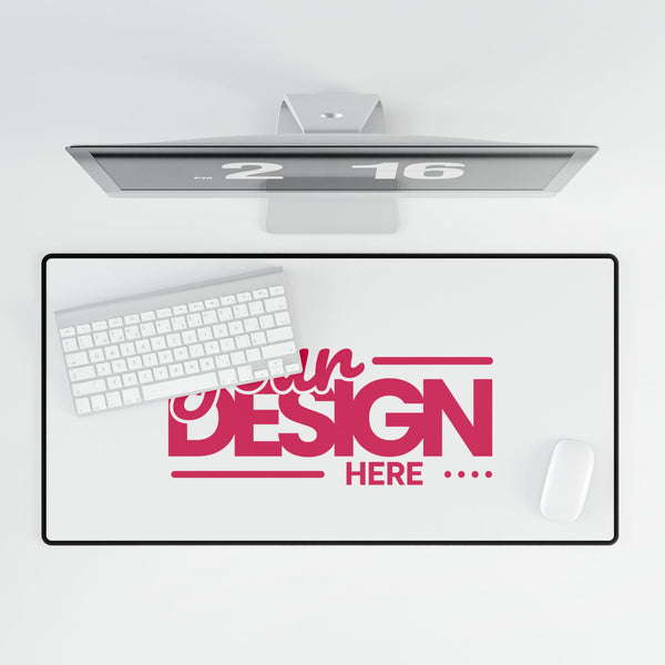 Custom Desk Mat – Personalized Large Mouse Pad with Anti-Fray Edges, Smooth Surface & Non-Slip Rubber Base for Office or Gaming Setup