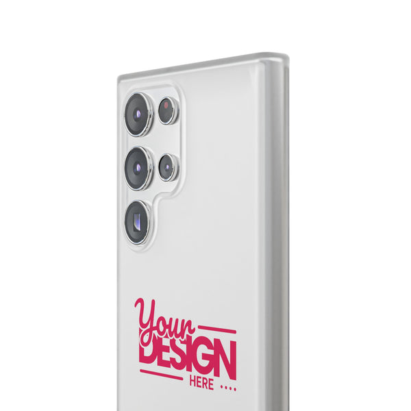 Customizable Flexi Phone Case – Personalize Your Design with Name or Photo, Flexible Protective Cover for Samsung Phones