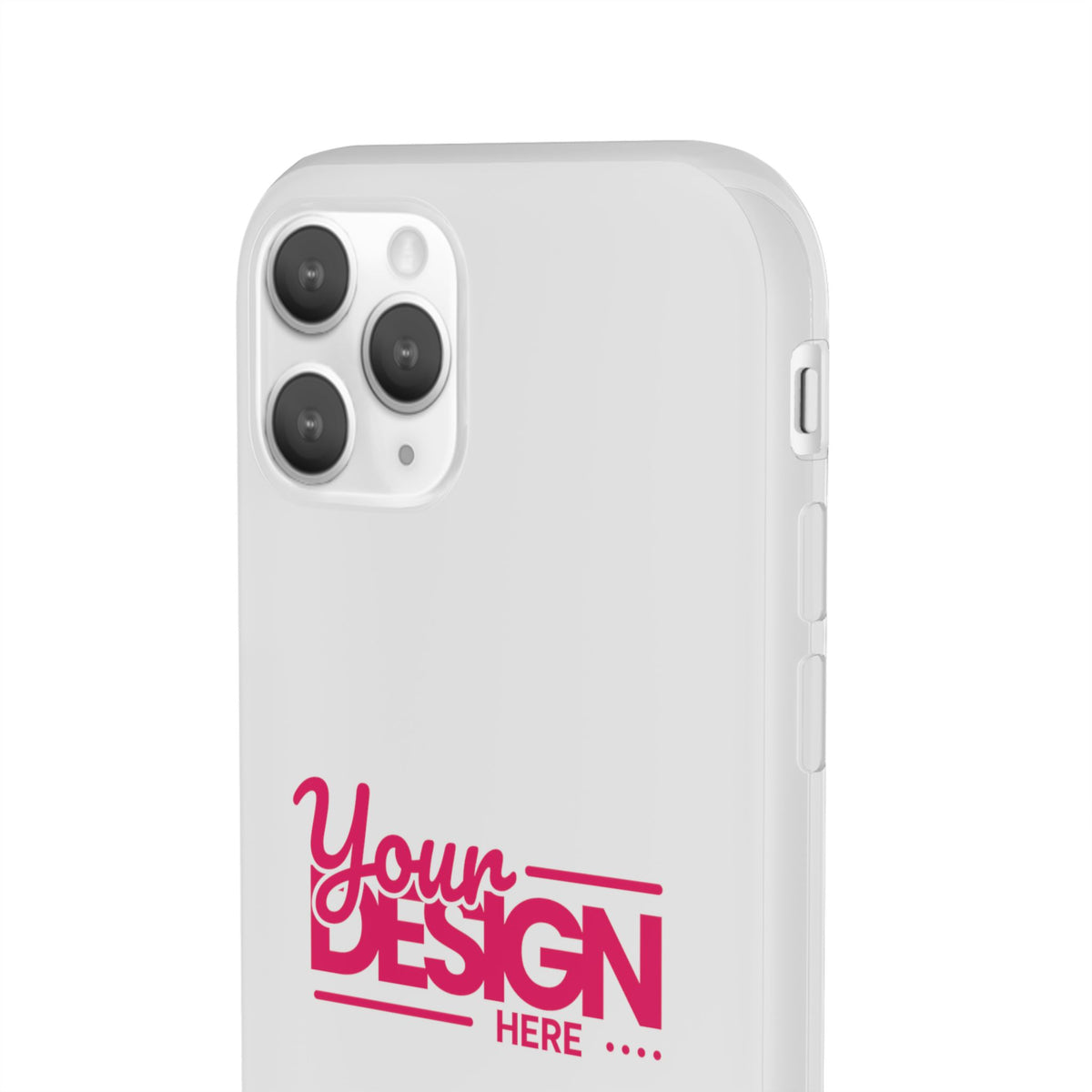 Customizable Flexi Phone Case – Personalize Your Design with Name or Photo, Flexible Protective Cover for iPhone