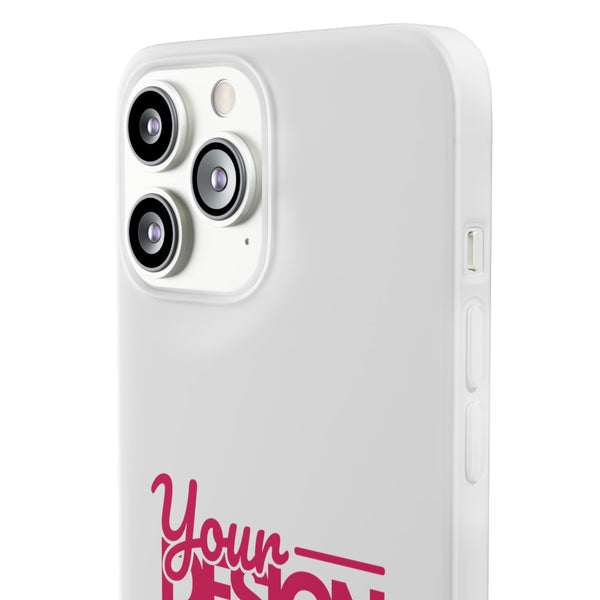 Customizable Flexi Phone Case – Personalize Your Design with Name or Photo, Flexible Protective Cover for iPhone