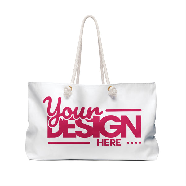 Custom Weekender Bag, Personalized Travel Tote, Stylish Beach Bag, Great for Weekend Getaways, Customizable Gift