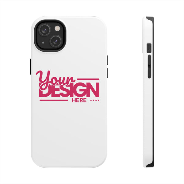 Personalized Tough Phone Case – Custom Name or Photo Protective Cover, Shock-Absorbent Durable Case for iPhone, Unique Gift Idea