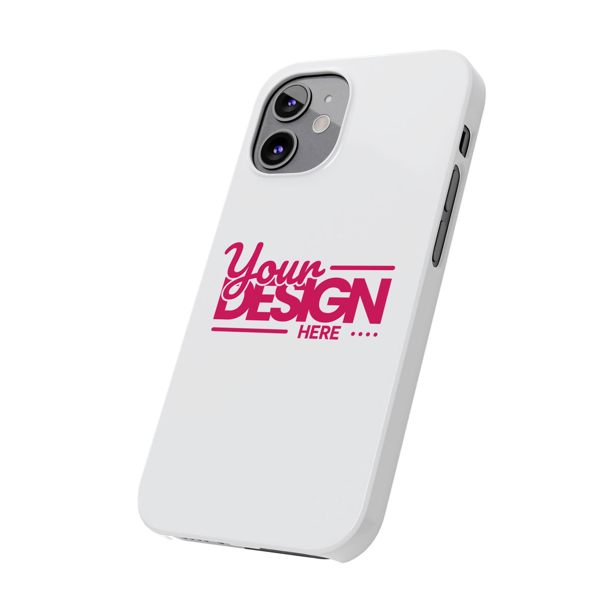 Customizable Slim Phone Case – Personalize Your Design with Name or Photo, Lightweight Protective Cover for iPhone
