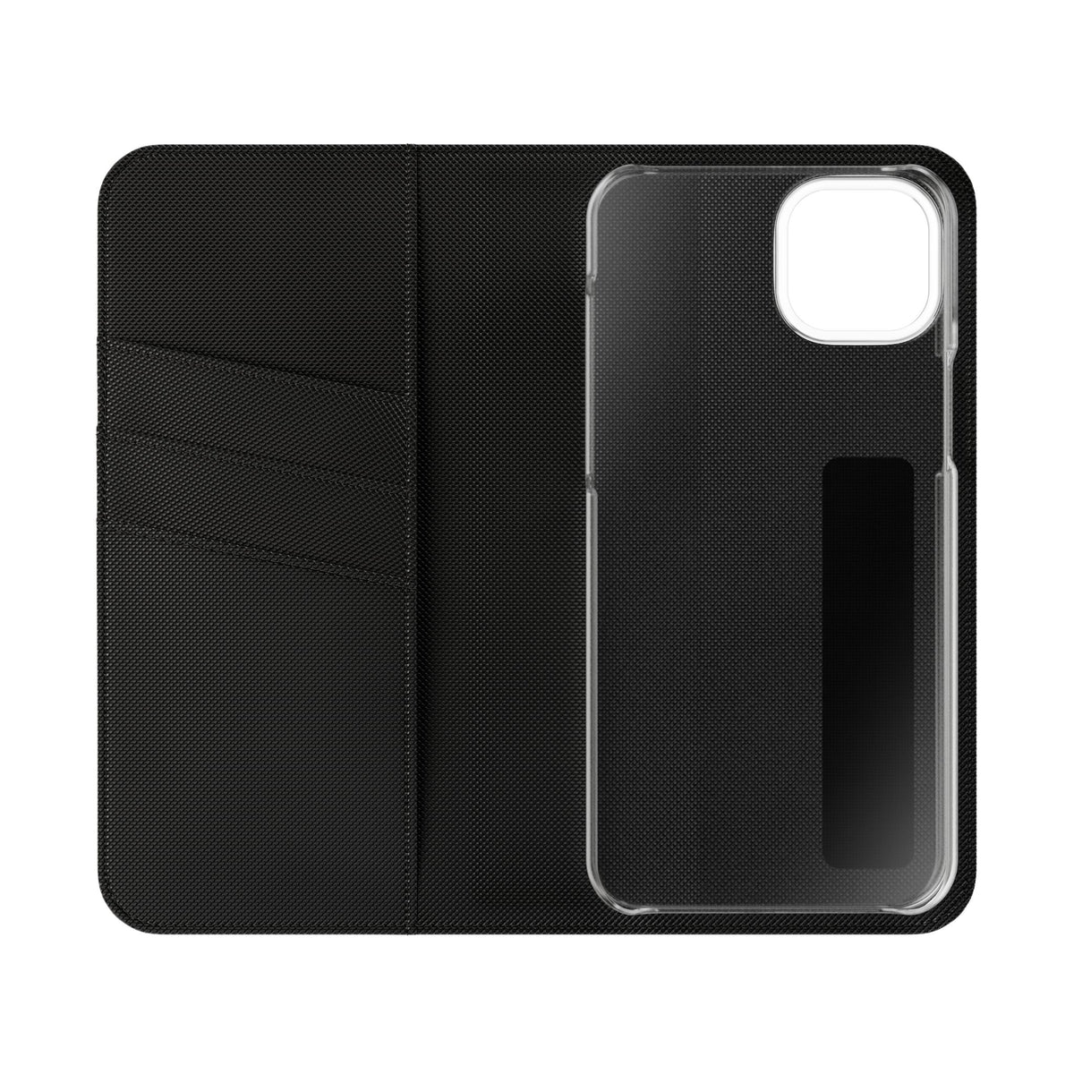 Customizable Flip Phone Wallet Case – ‘Your Design Here’ Folio Cover with Card Holder, Personalized Phone Case for iPhone
