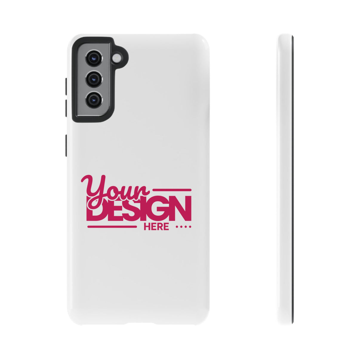 Customizable Tough Phone Case – Personalized Protective Cover with Name or Photo, Shockproof Case for Samsung Phones, Durable Gift Idea