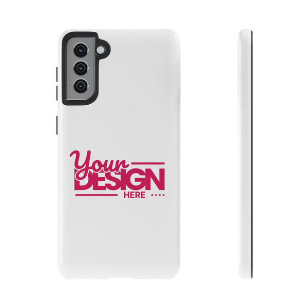 Customizable Tough Phone Case – Personalized Protective Cover with Name or Photo, Shockproof Case for Samsung Phones, Durable Gift Idea