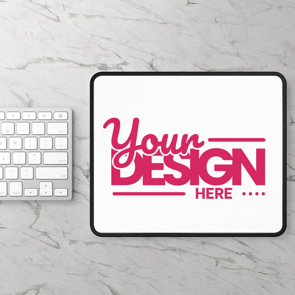 Custom Mouse Pad – Personalized Compact Neoprene Desk Mat with Stitched Edges, Smooth Surface & Non-Slip Rubber Base