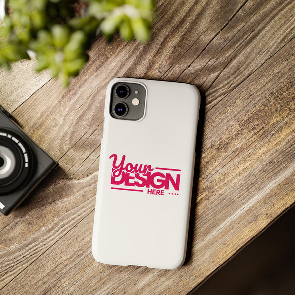 Customizable Slim Phone Case – Personalize Your Design with Name or Photo, Lightweight Protective Cover for iPhone
