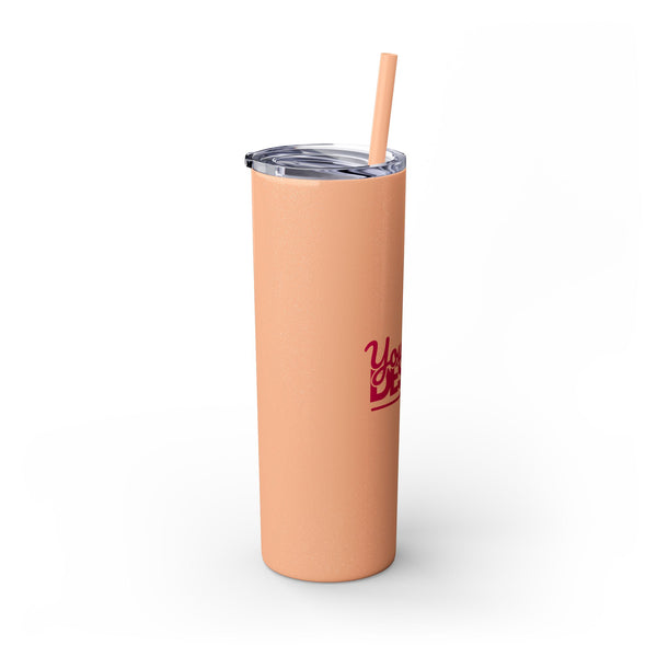 Personalized Skinny Tumbler with Straw, 20oz - Custom Travel Mug, Eco-Friendly Drinkware, Gift for Her, Stylish Hydration, Fun Party Favor
