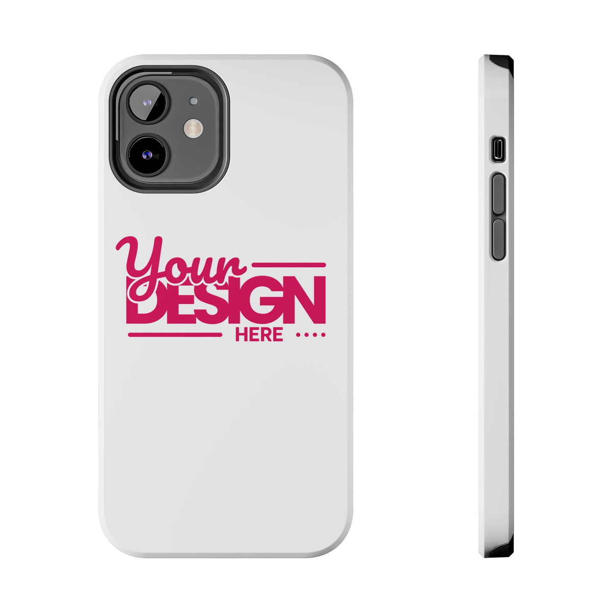 Personalized Tough Phone Case – Custom Name or Photo Protective Cover, Shock-Absorbent Durable Case for iPhone, Unique Gift Idea