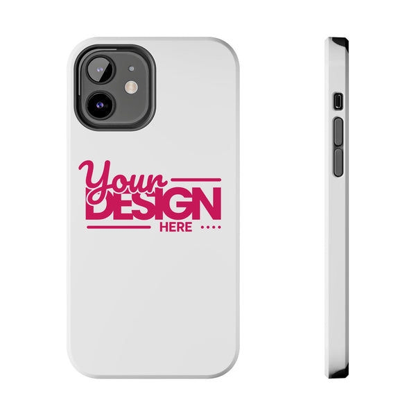 Personalized Tough Phone Case – Custom Name or Photo Protective Cover, Shock-Absorbent Durable Case for iPhone, Unique Gift Idea