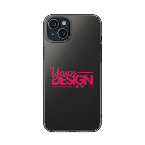 Customizable Clear Impact-Resistant Phone Case – Personalized Name or Photo Design, Transparent Shockproof Cover for iPhone