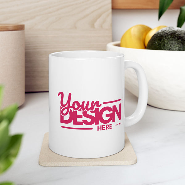 Trendy Ceramic Mug, Personalized Coffee Cup, Stylish Drinkware for Home & Office, Unique Gift for Birthdays, Engagements & Holidays