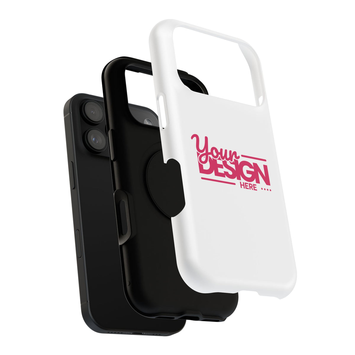 Customizable Impact-Resistant Phone Case – Personalize with Your Design, Durable Shockproof Cover for iPhone