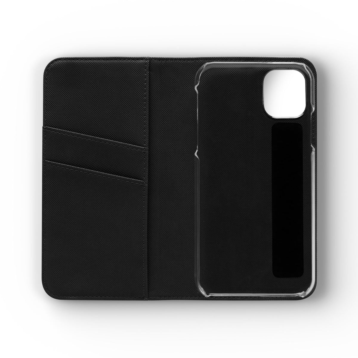 Customizable Flip Phone Wallet Case – ‘Your Design Here’ Folio Cover with Card Holder, Personalized Phone Case for iPhone