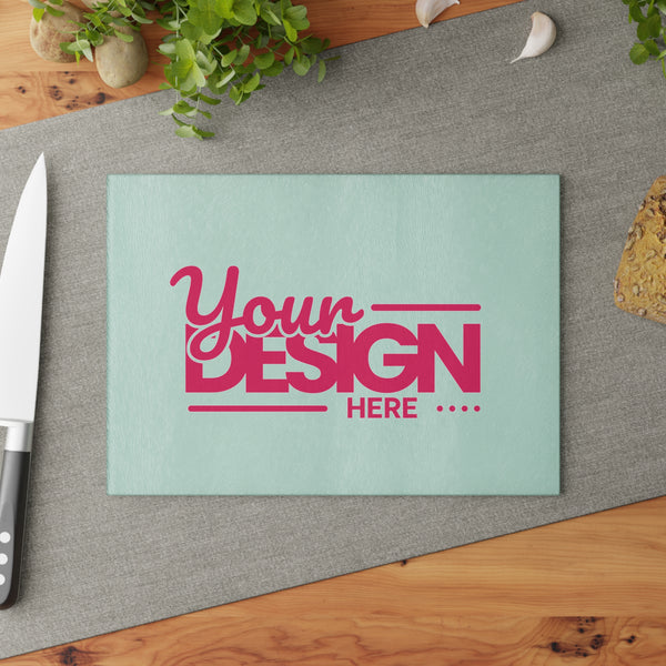 Personalized Glass Cutting Board, Custom Kitchen Decor, Unique Gift for Cooks, Housewarming, Wedding, Holiday