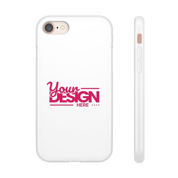 Customizable Flexi Phone Case – Personalize Your Design with Name or Photo, Flexible Protective Cover for iPhone