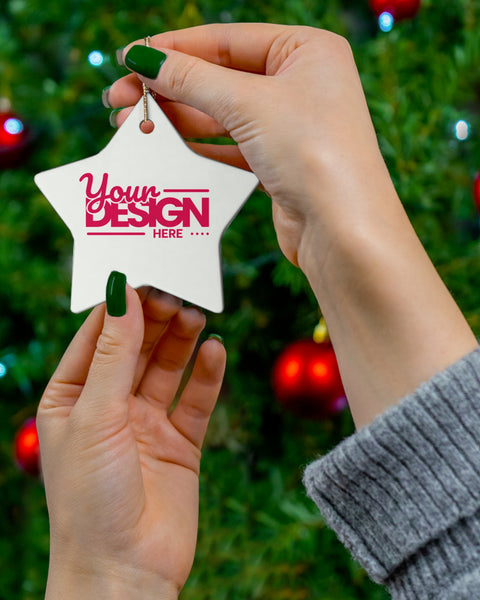 Customizable Ceramic Ornament For Holiday Decor And Personalized Gifts