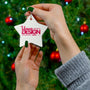Customizable Ceramic Ornament - Perfect for Holiday Decor, Personalized Gifts, Wedding Favors, Home Decorations, and Ornaments