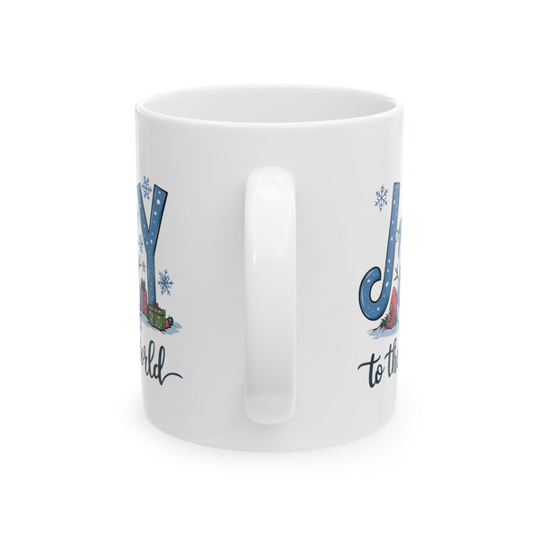Joy to the World Christmas Mug – Festive Holiday Ceramic Coffee Cup (11oz, 15oz)