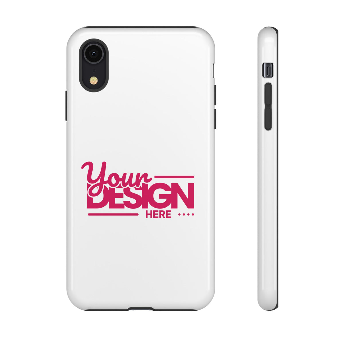 Customizable Tough Phone Case – Personalized Protective Cover with Name or Photo, Shockproof Case for iPhone & Samsung, Durable Gift Idea