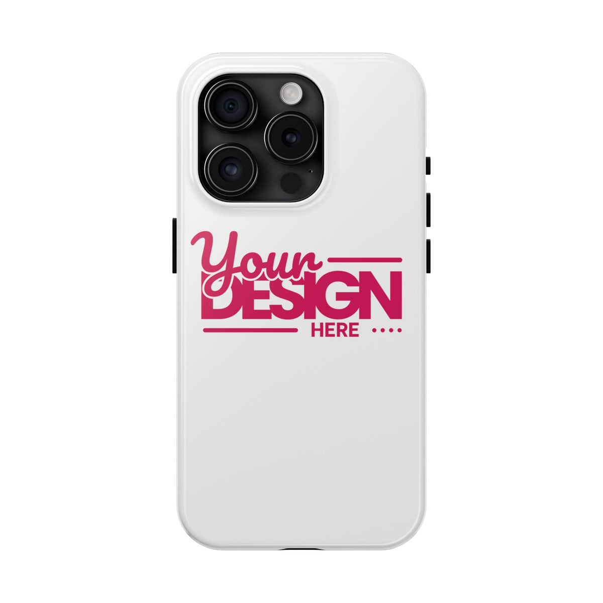 Personalized Tough Phone Case – Custom Name or Photo Protective Cover, Shock-Absorbent Durable Case for iPhone, Unique Gift Idea