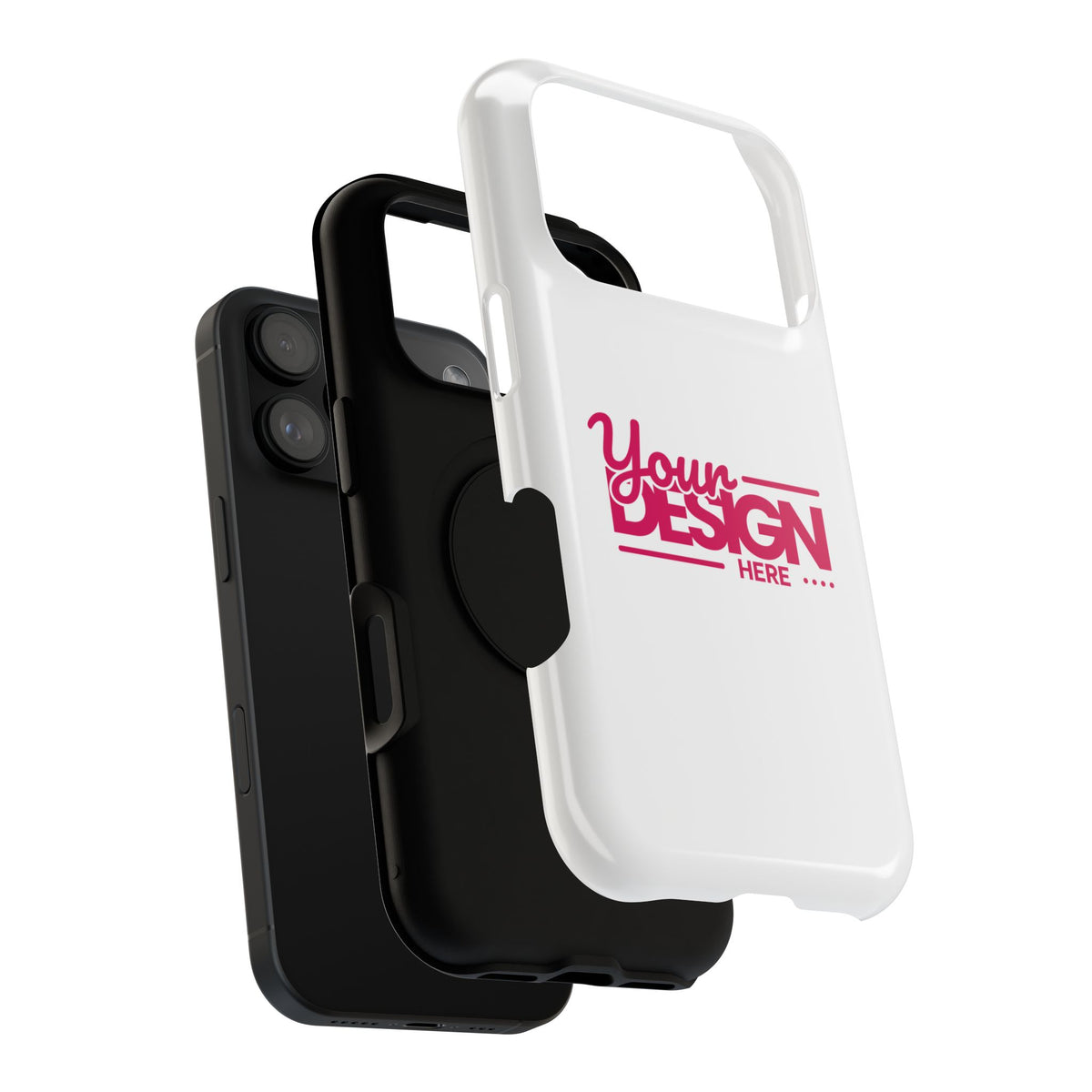 Customizable Impact-Resistant Phone Case – Personalize with Your Design, Durable Shockproof Cover for iPhone