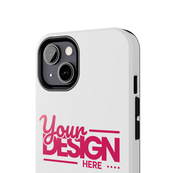 Personalized Tough Phone Case – Custom Name or Photo Protective Cover, Shock-Absorbent Durable Case for iPhone, Unique Gift Idea