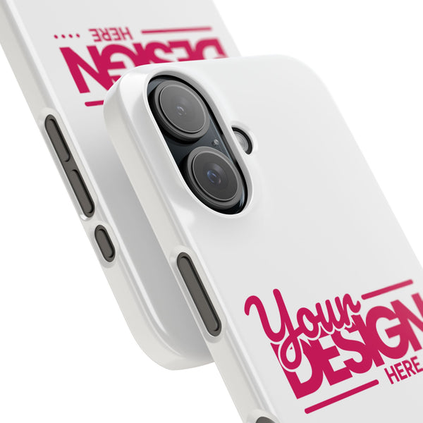 Customizable Slim Phone Case – Personalize Your Design with Name or Photo, Lightweight Protective Cover for iPhone