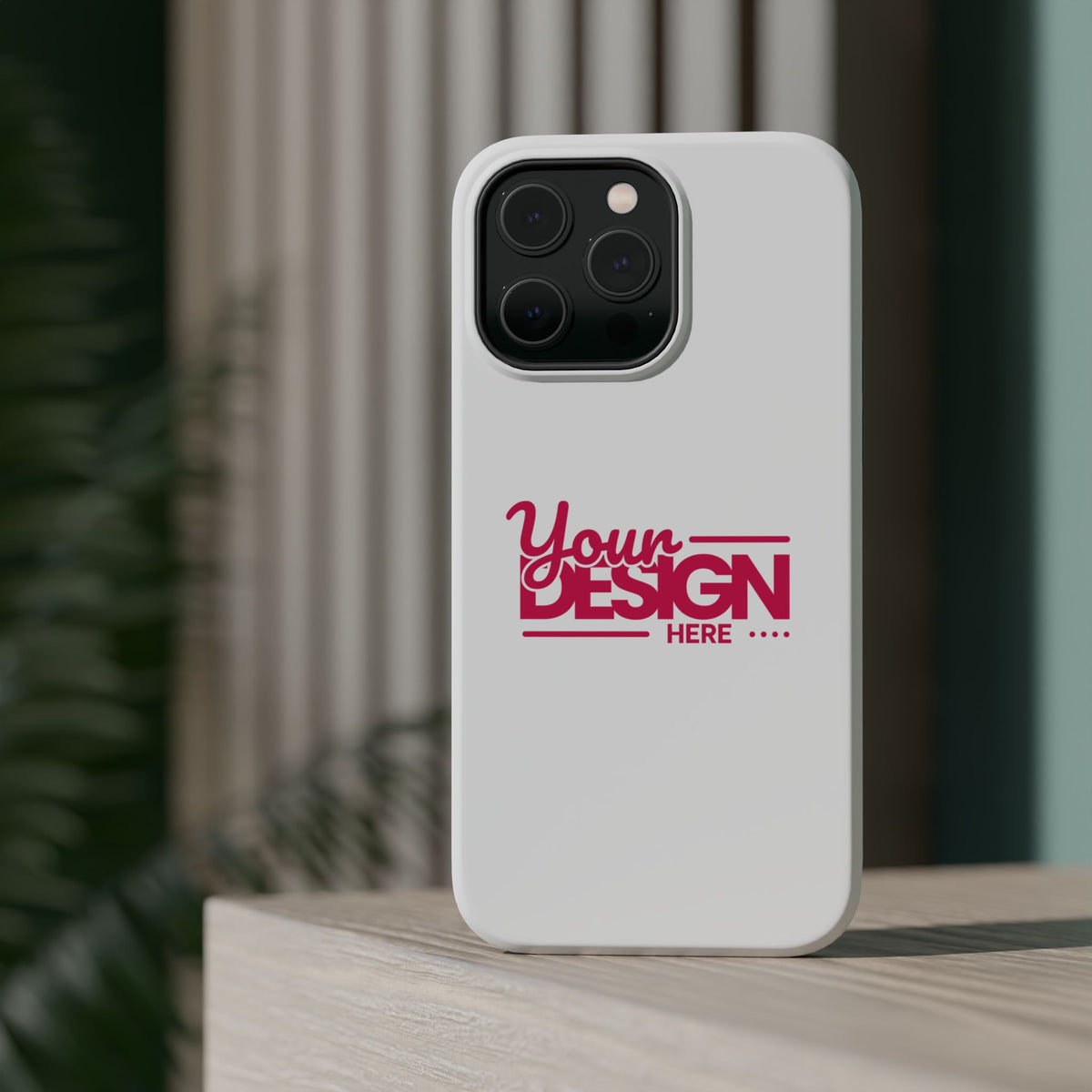 Durable Custom Magnetic Phone Case – Personalized Name or Photo Design, Shockproof Protective Cover for iPhone