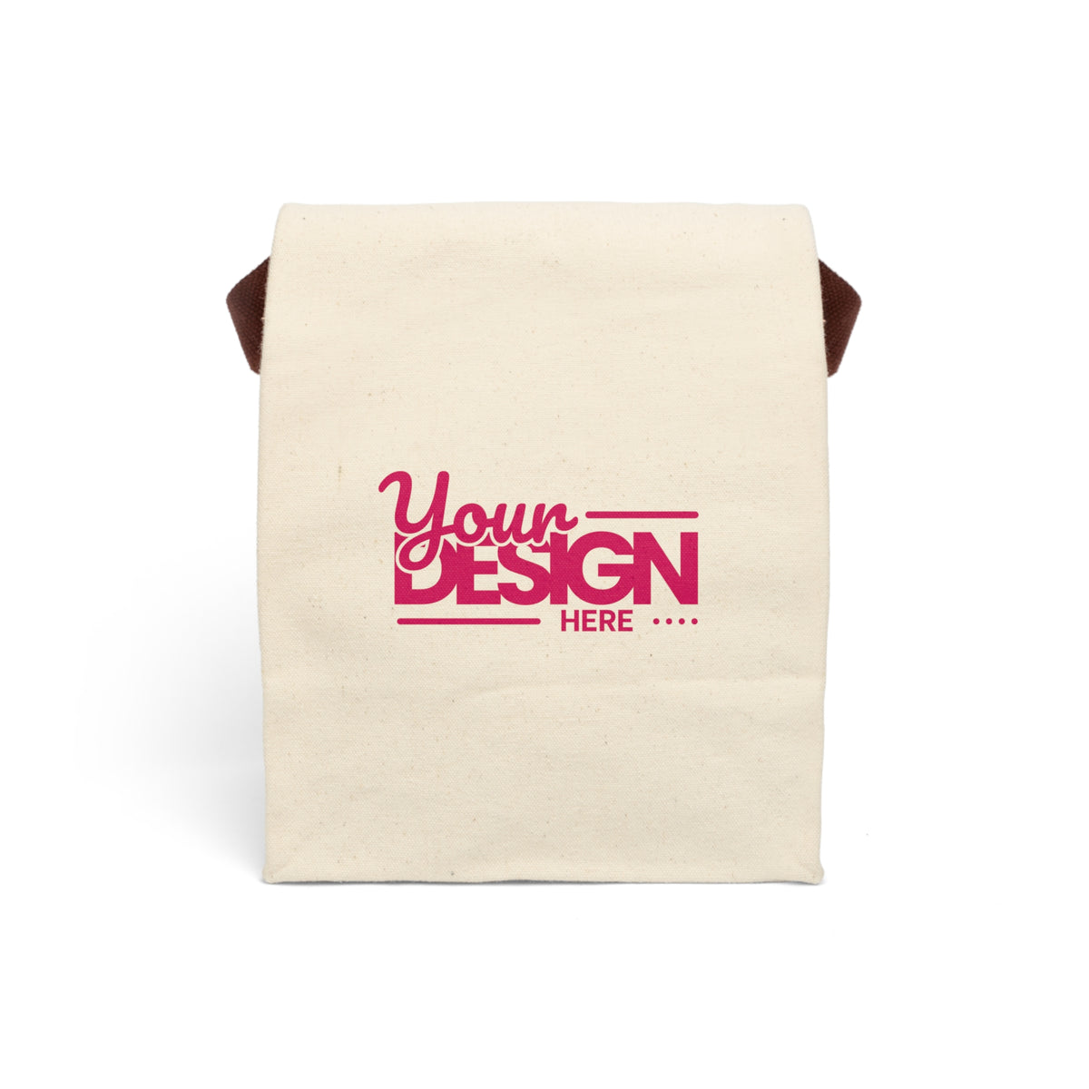 Custom Personalized Canvas Lunch Bag – Reusable Insulated Tote for Work, School & Picnic, Eco-Friendly Food Storage Bag