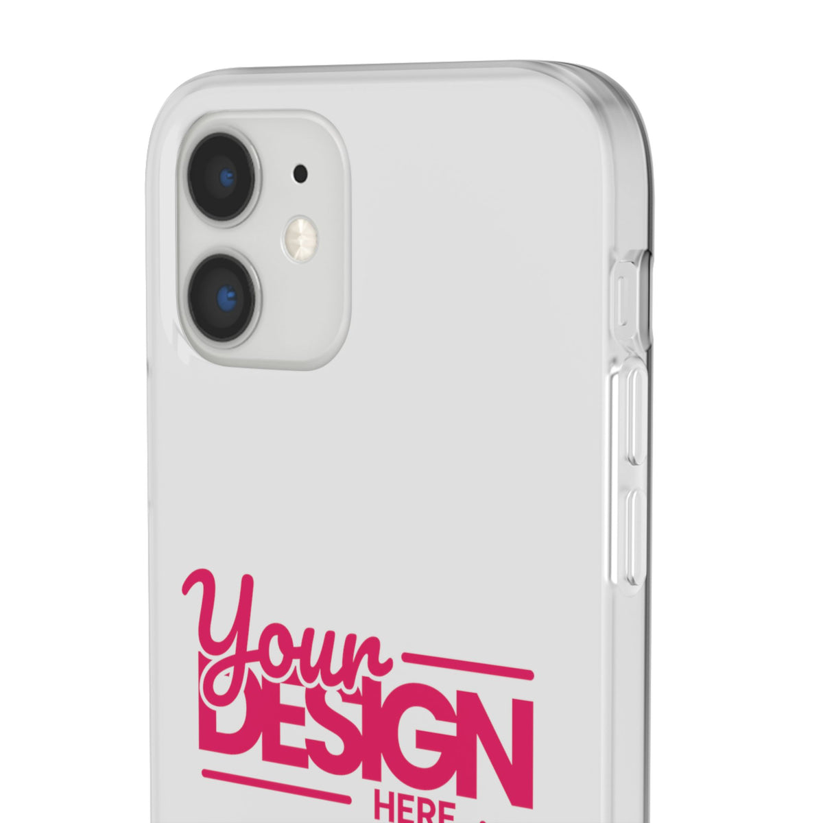 Customizable Flexi Phone Case – Personalize Your Design with Name or Photo, Flexible Protective Cover for iPhone