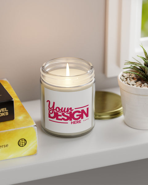 Coconut Apricot Wax Scented 9oz Candle Aromatherapy Custom Gift For Home Decor