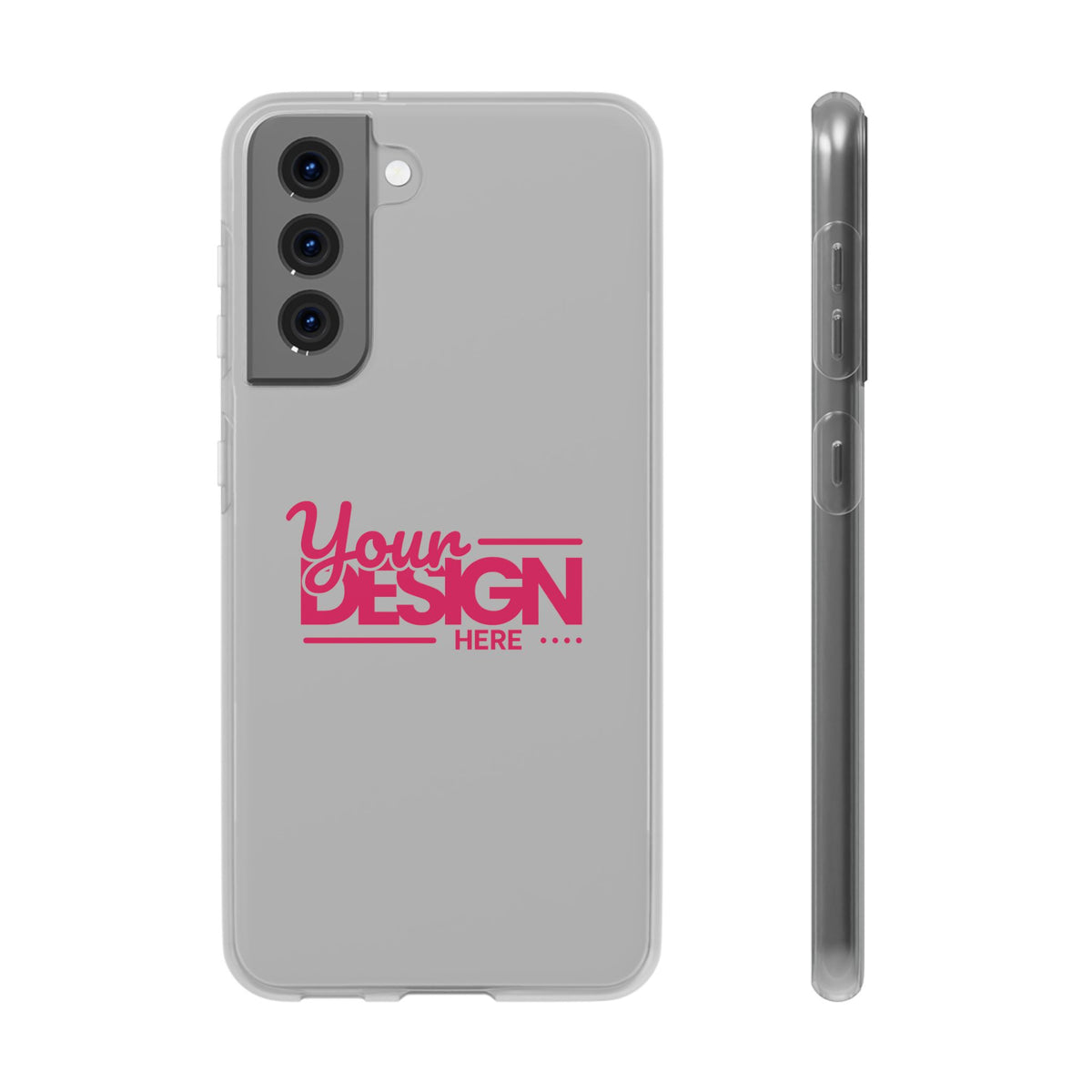 Customizable Flexi Phone Case – Personalize Your Design with Name or Photo, Flexible Protective Cover for Samsung Phones