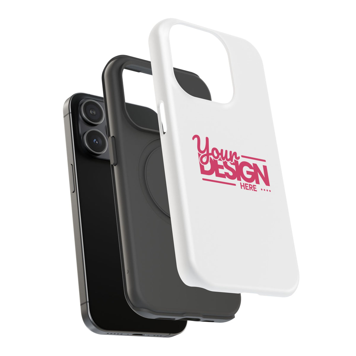 Customizable Impact-Resistant Phone Case – Personalize with Your Design, Durable Shockproof Cover for iPhone
