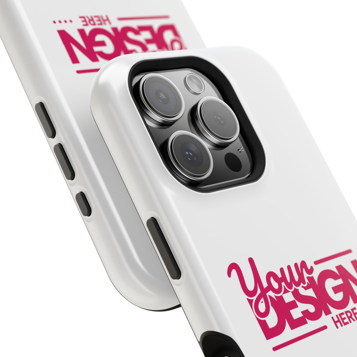 Durable Custom Magnetic Phone Case – Personalized Name or Photo Design, Shockproof Protective Cover for iPhone