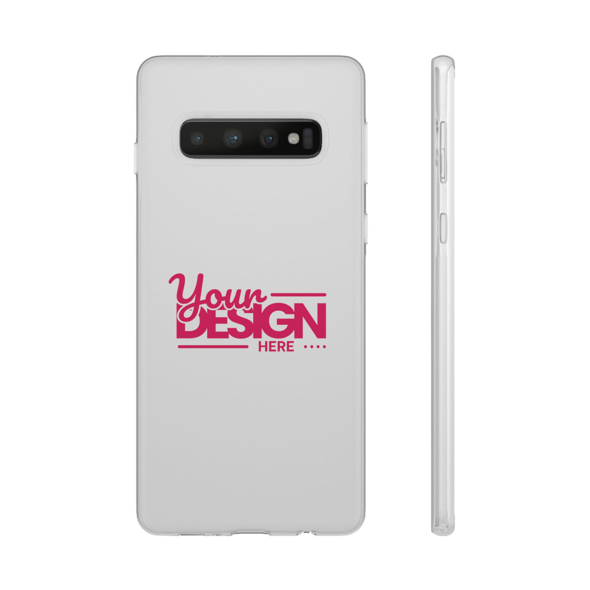 Customizable Flexi Phone Case – Personalize Your Design with Name or Photo, Flexible Protective Cover for Samsung Phones